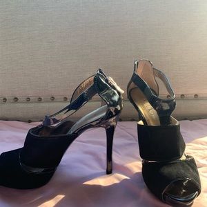 BCBG Open toe heels
